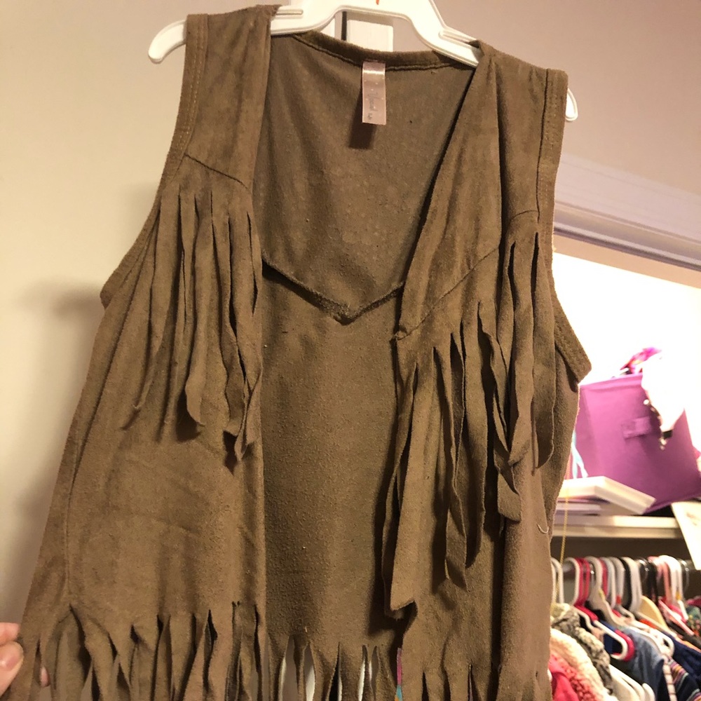 Girls Fringe vest